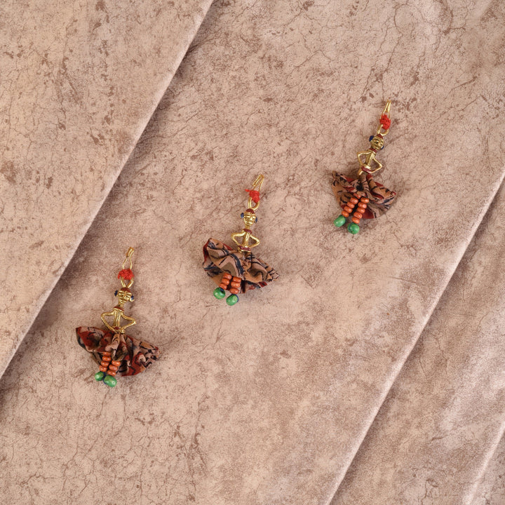The Dancing Empress Handcrafted Brass Buttons S03, Floral