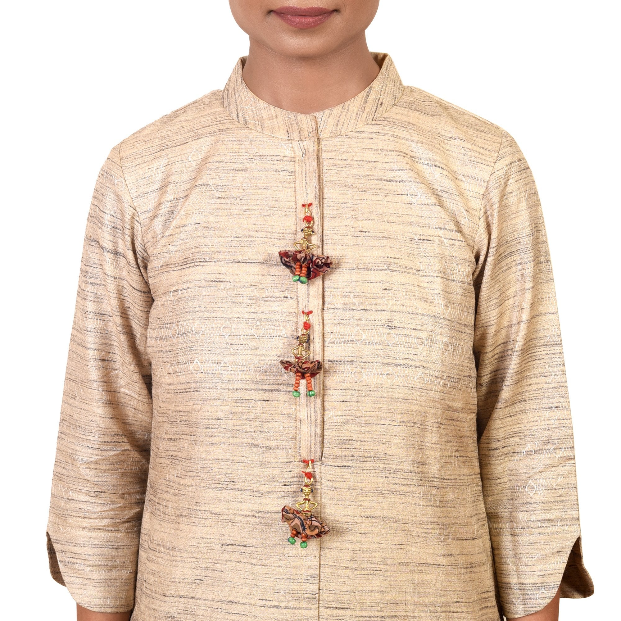 The Dancing Empress Handcrafted Brass Buttons S03, Floral