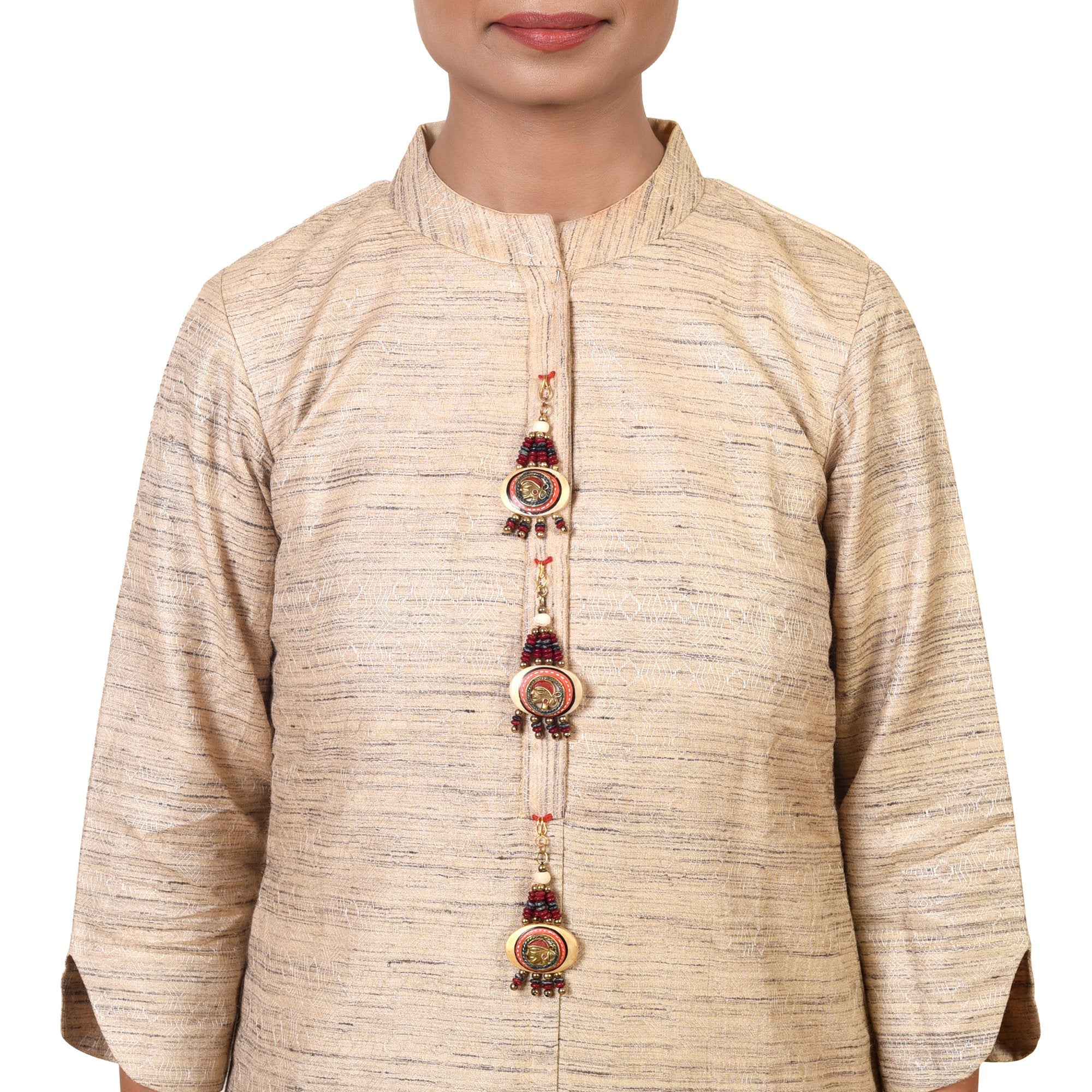 The Empress Handcrafted Brass Buttons S03, Round