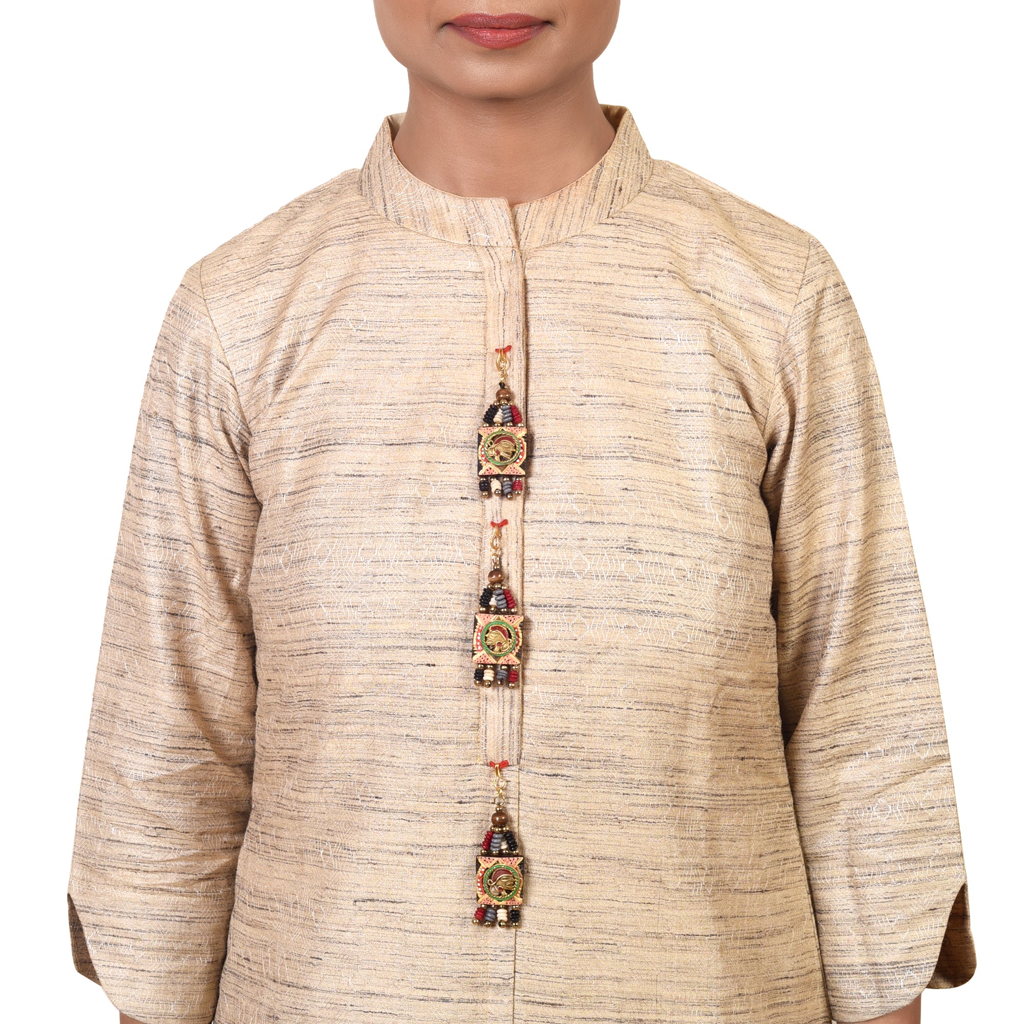 The Empress Handcrafted Brass Buttons S03, Square