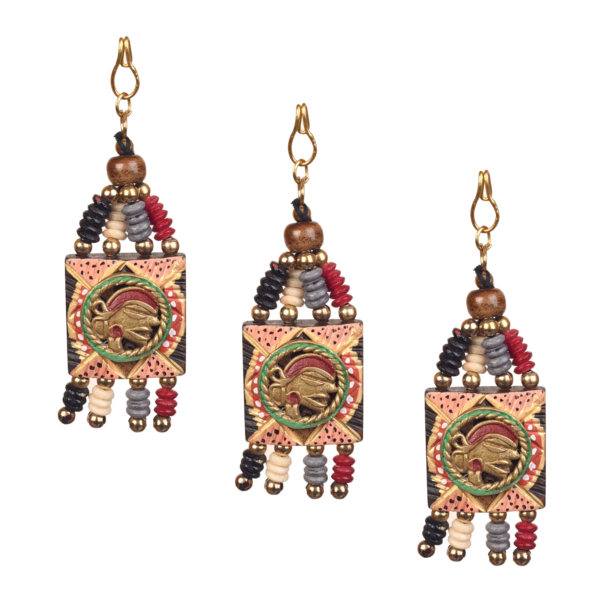 The Empress Handcrafted Brass Buttons S03, Square