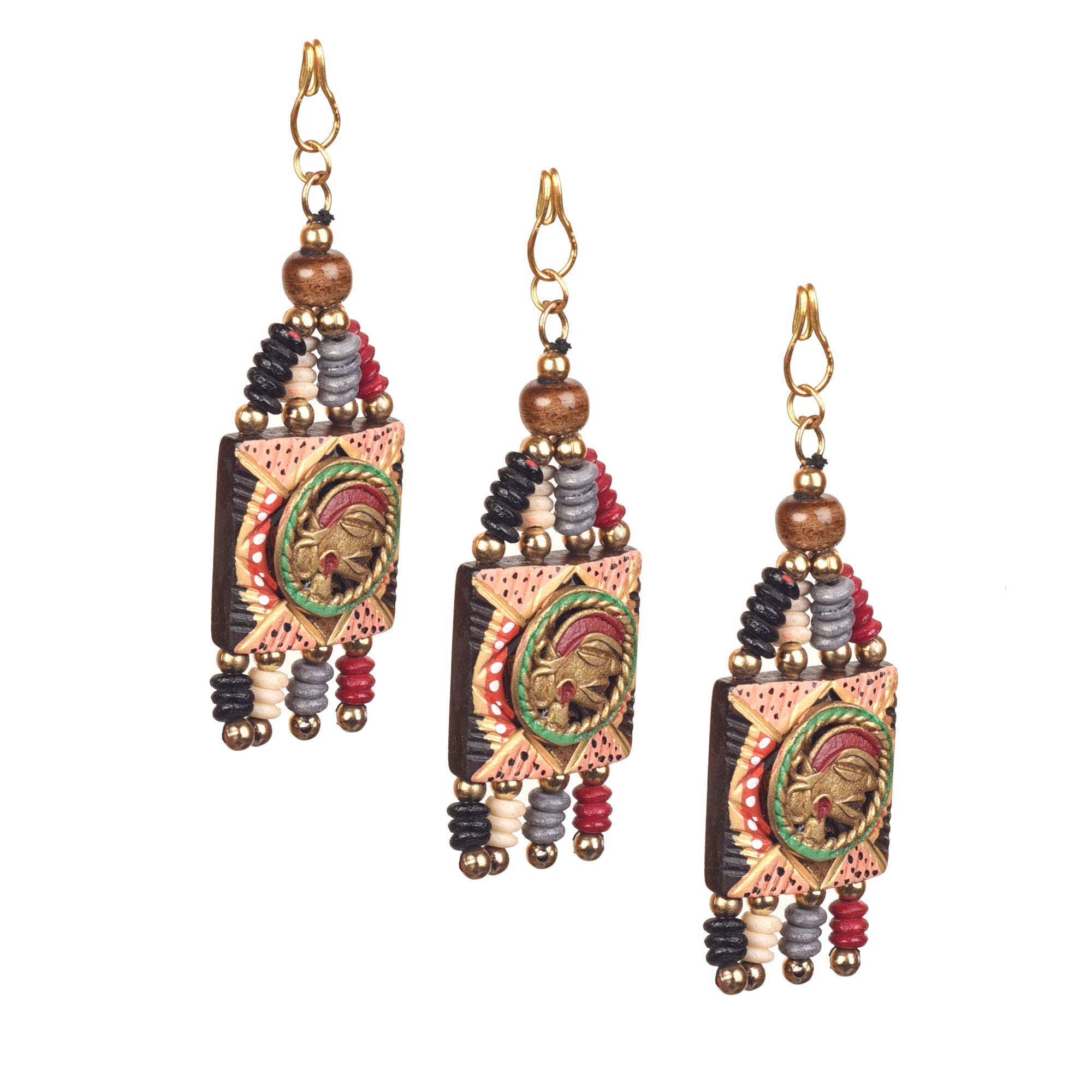 The Empress Handcrafted Brass Buttons S03, Square