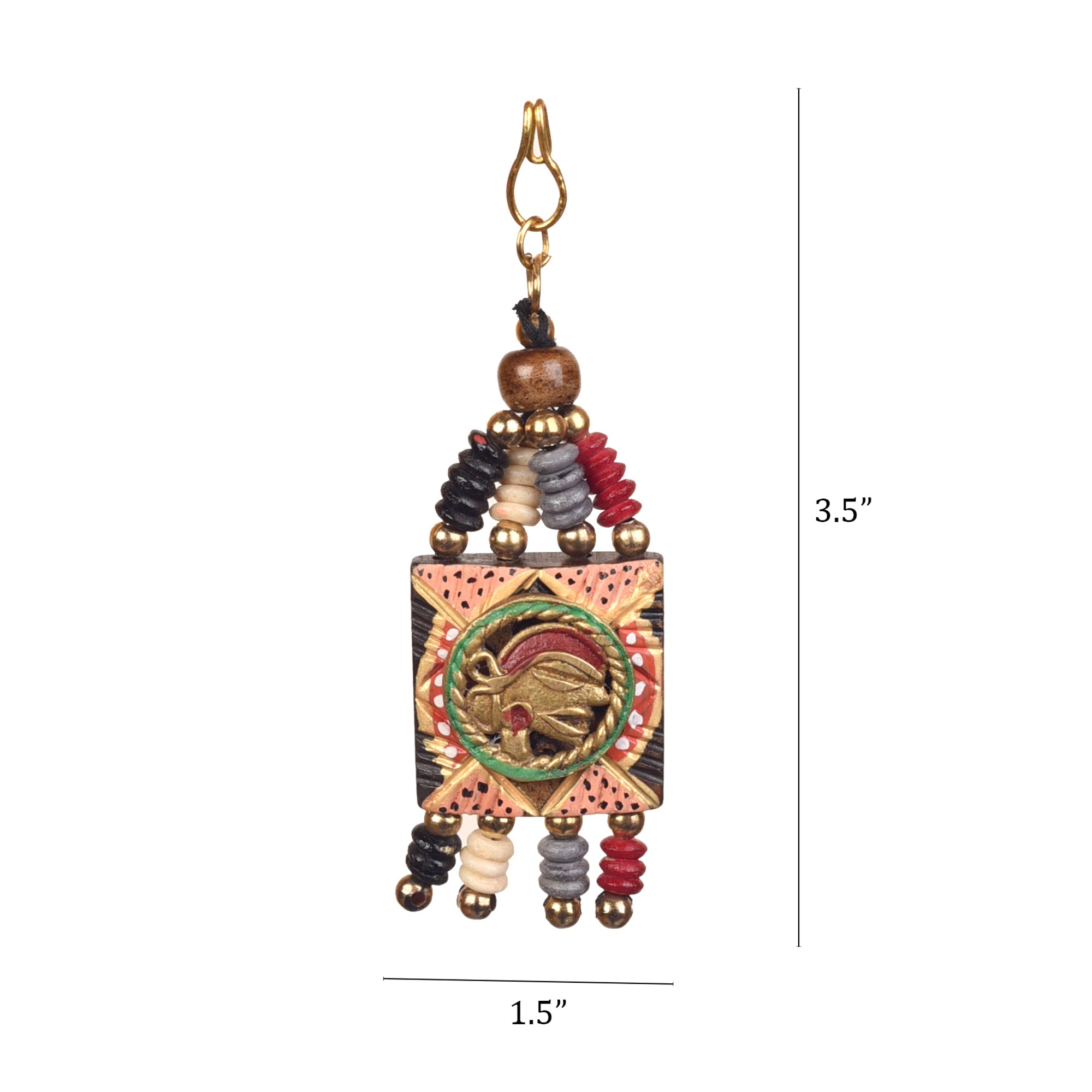 The Empress Handcrafted Brass Buttons S03, Square