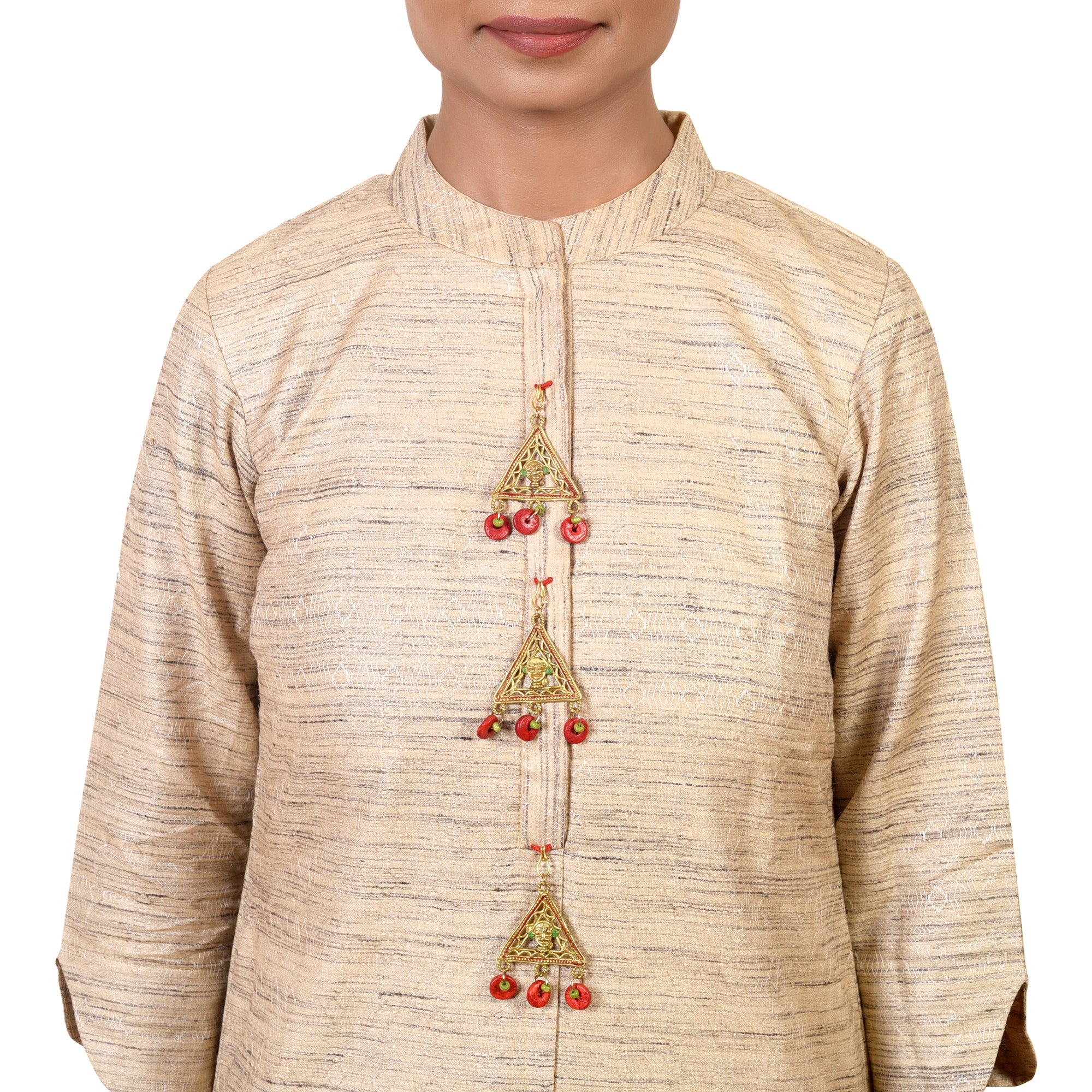 Tribal Trinity Handcrafted Brass Buttons S03