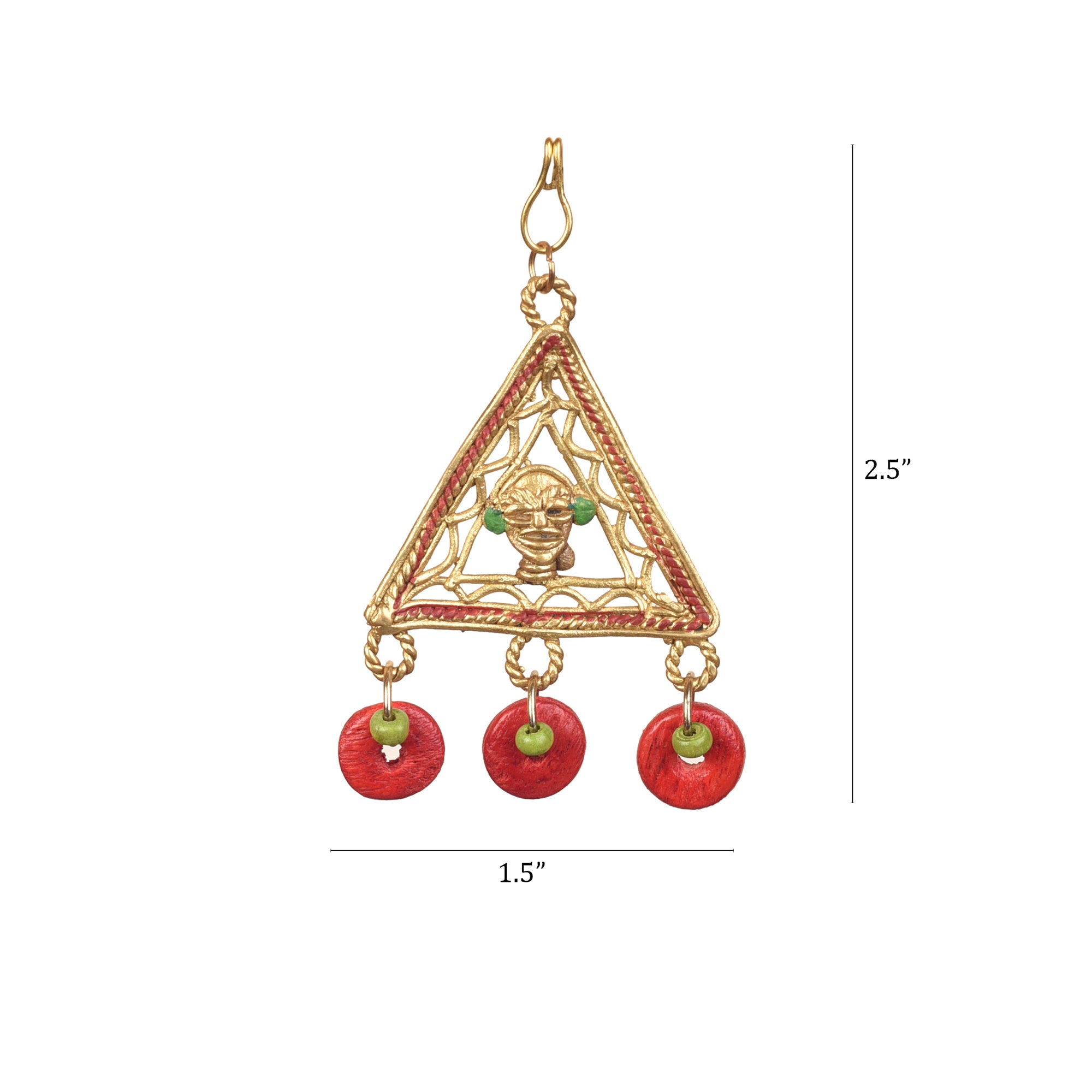 Tribal Trinity Handcrafted Brass Buttons S03