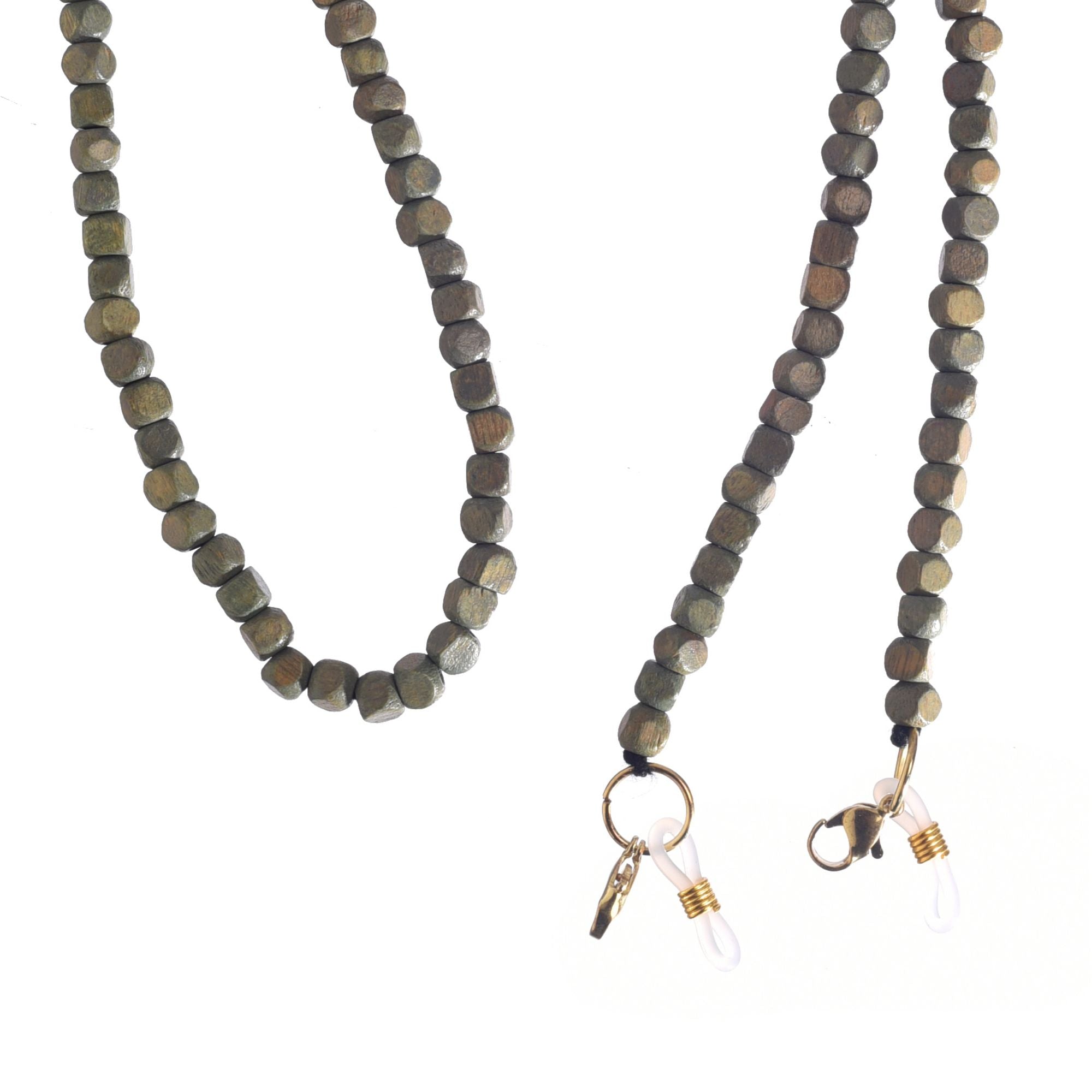 Olive Hancrafted Beaded Mask/Eyewear String