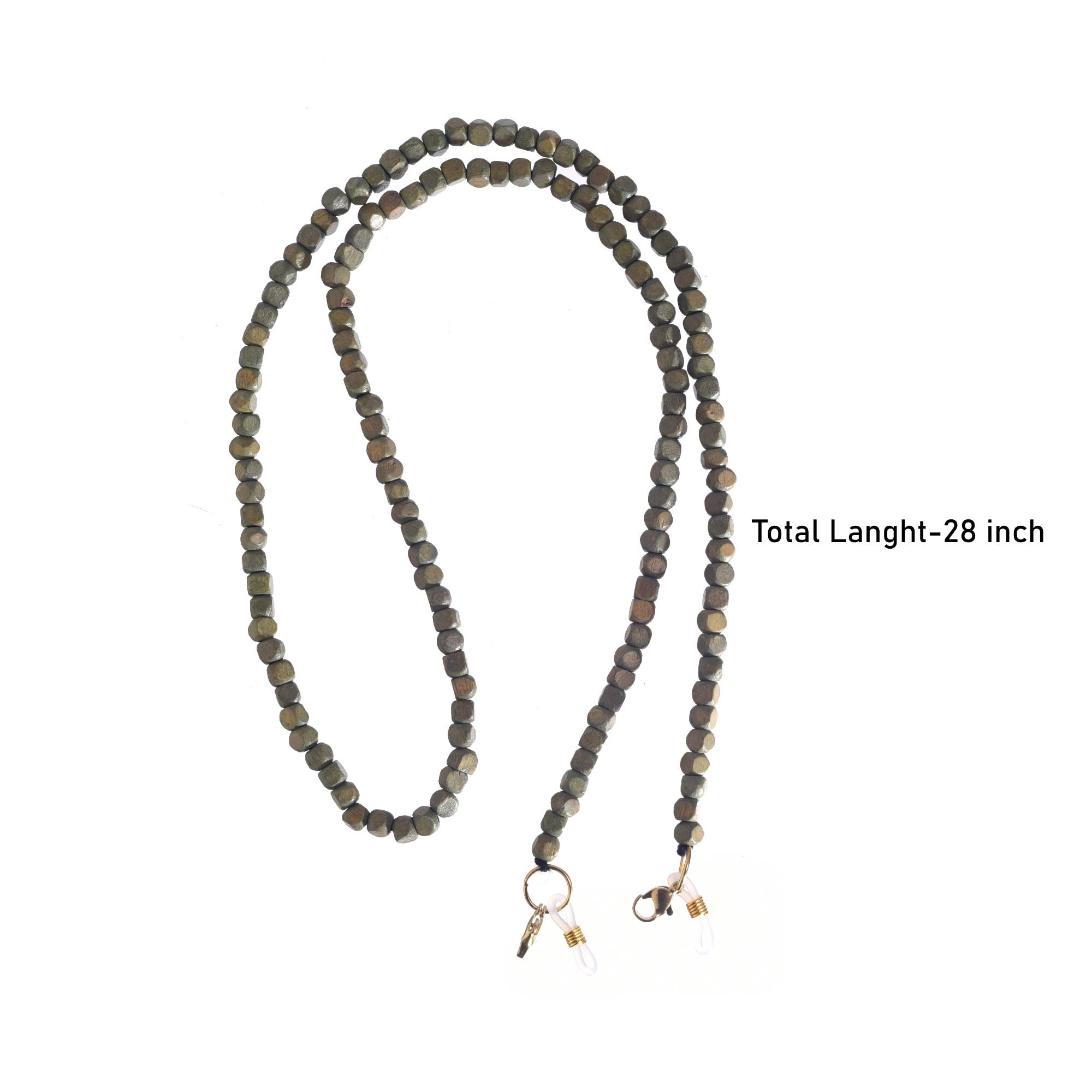 Olive Hancrafted Beaded Mask/Eyewear String