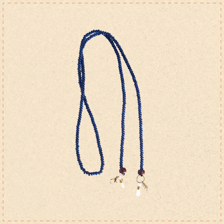 Cobalt Hancrafted Beaded Mask/Eyewear String