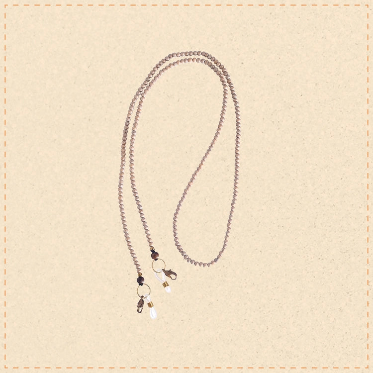 Peach Hancrafted Beaded Mask/Eyewear String