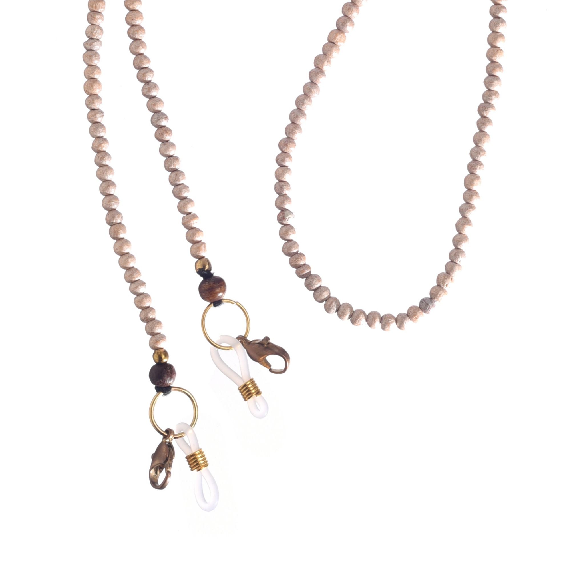 Peach Hancrafted Beaded Mask/Eyewear String