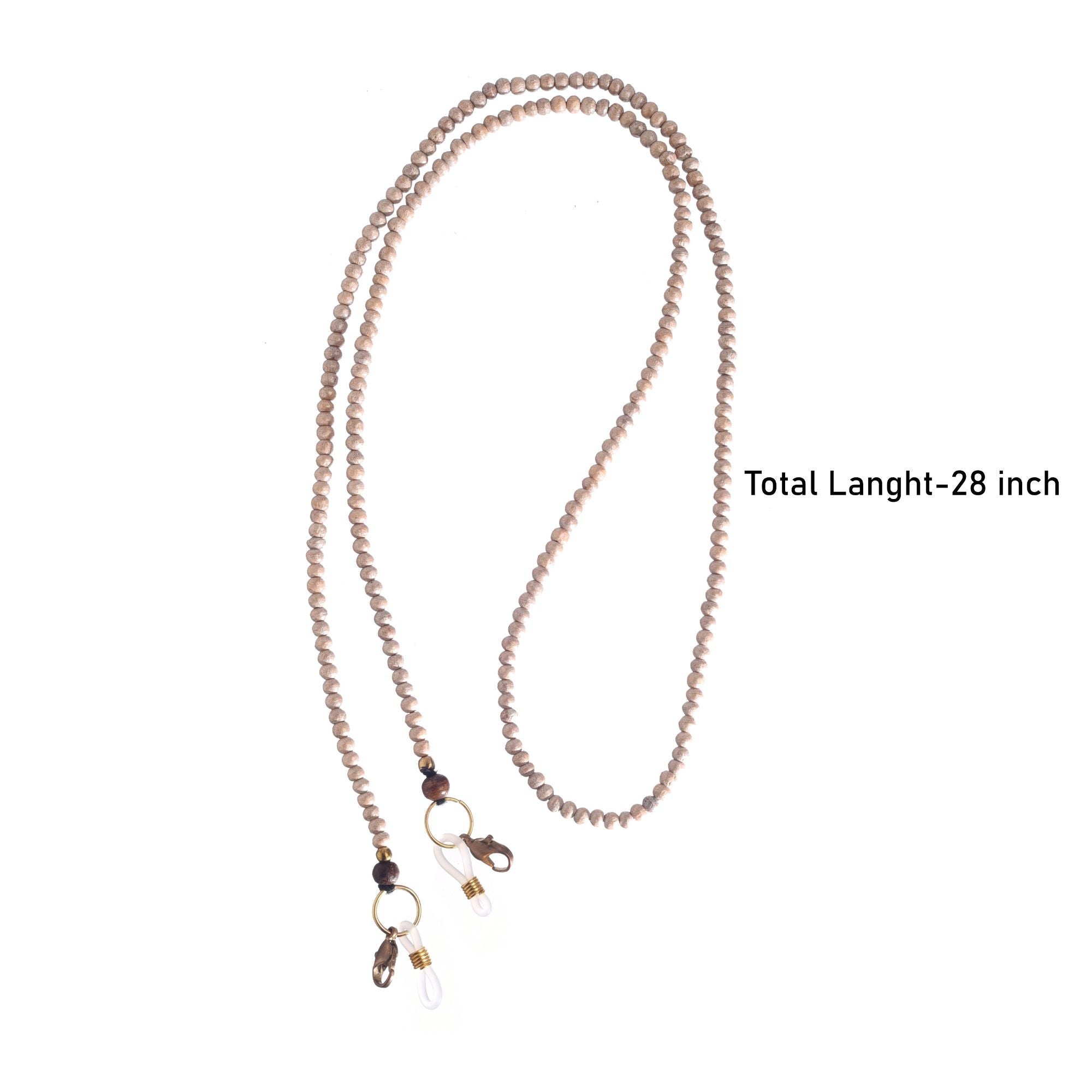 Peach Hancrafted Beaded Mask/Eyewear String