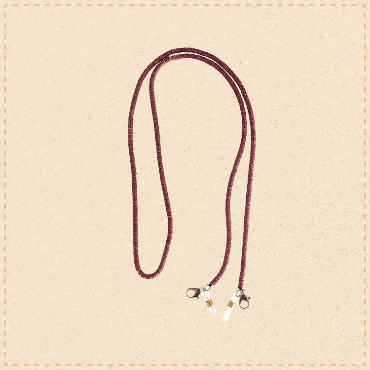 Rust Hancrafted Beaded Mask/Eyewear String