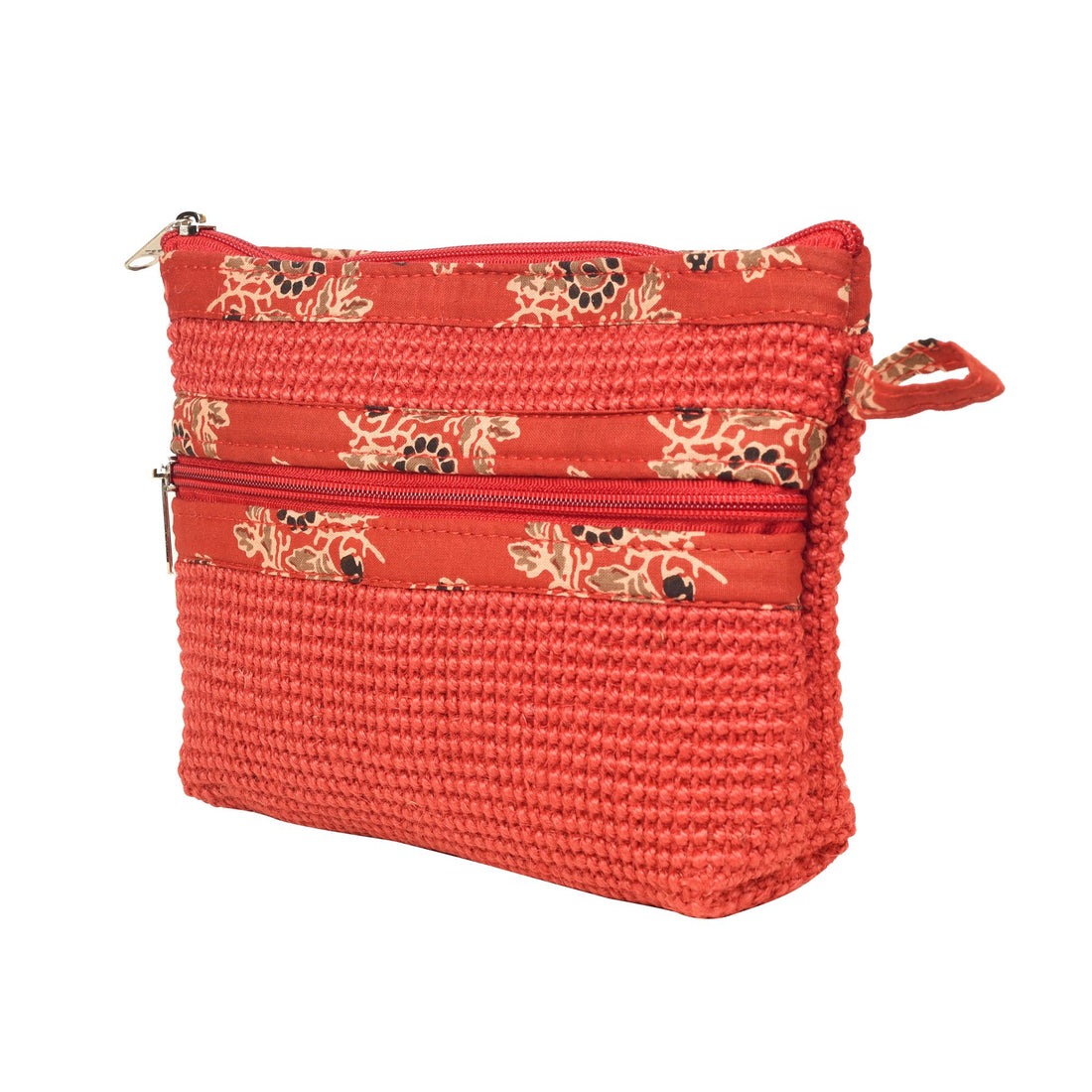 Kalamkari Red Cosmetics/Toiletry Organiser