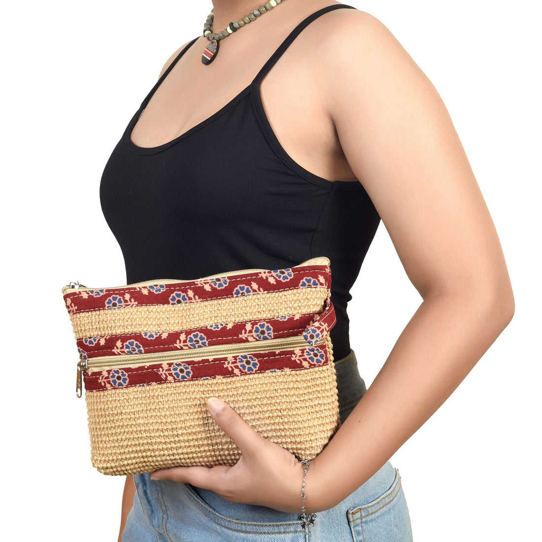 Kalamkari Tan Cosmetics/Toiletry Organiser