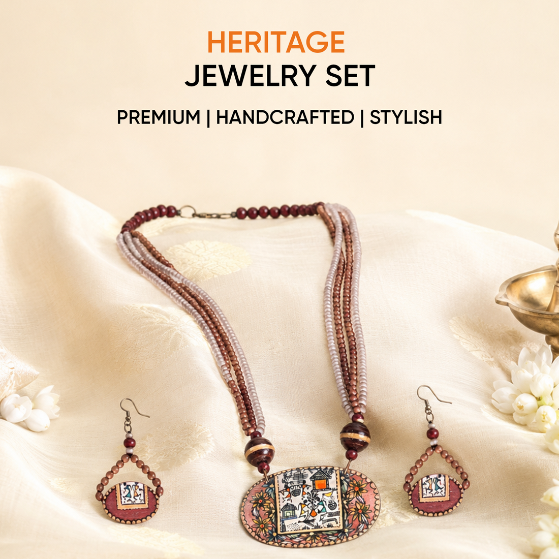 Shona-II Elegant Heritage Jewelry Set