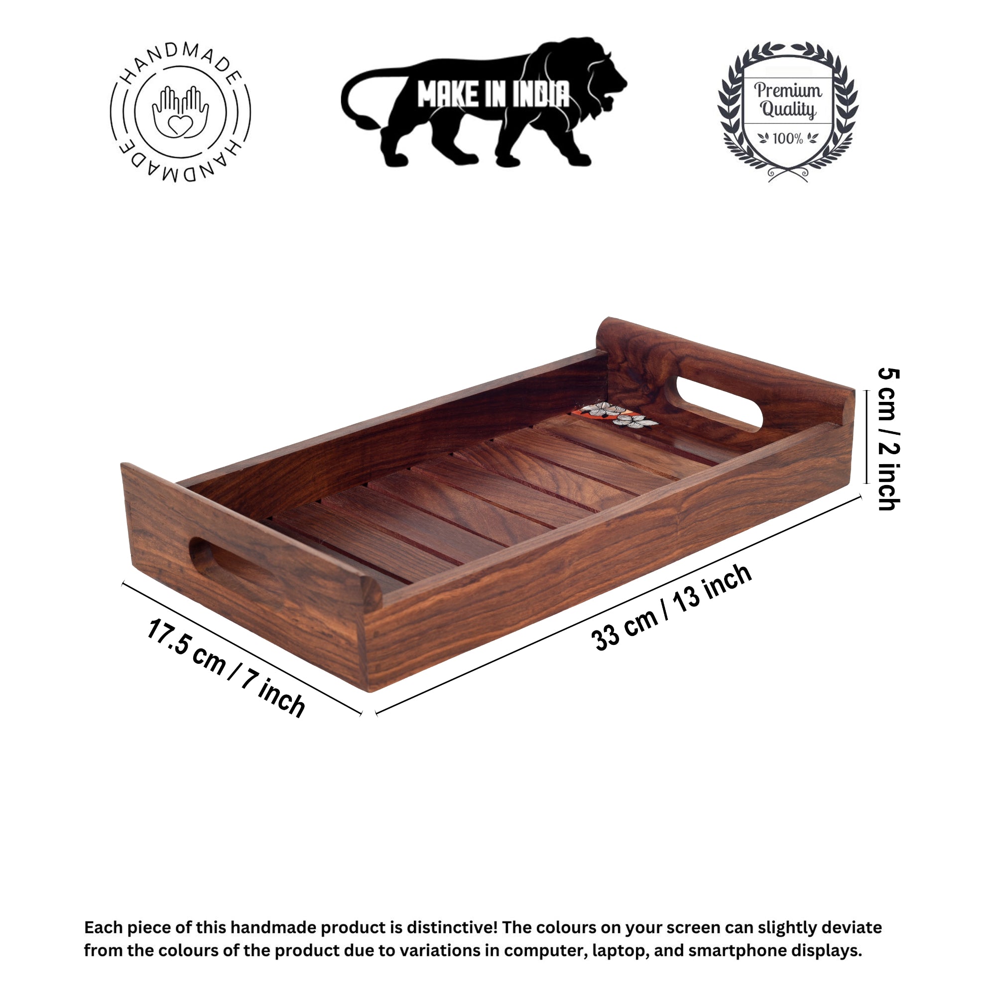 Timeless Elegance Rosewood Tray