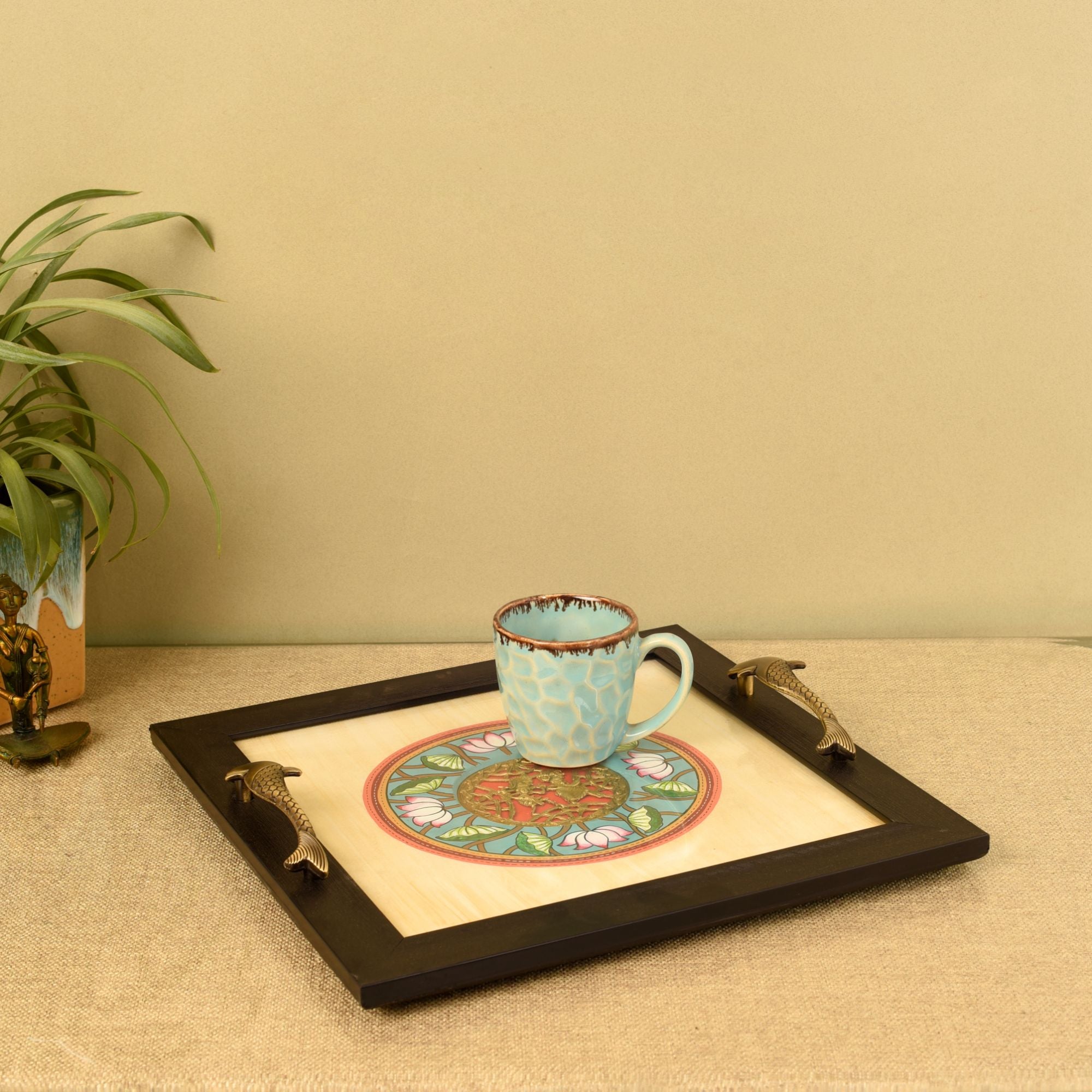 Fusion Serenity Madhubani-Dhokra Tray