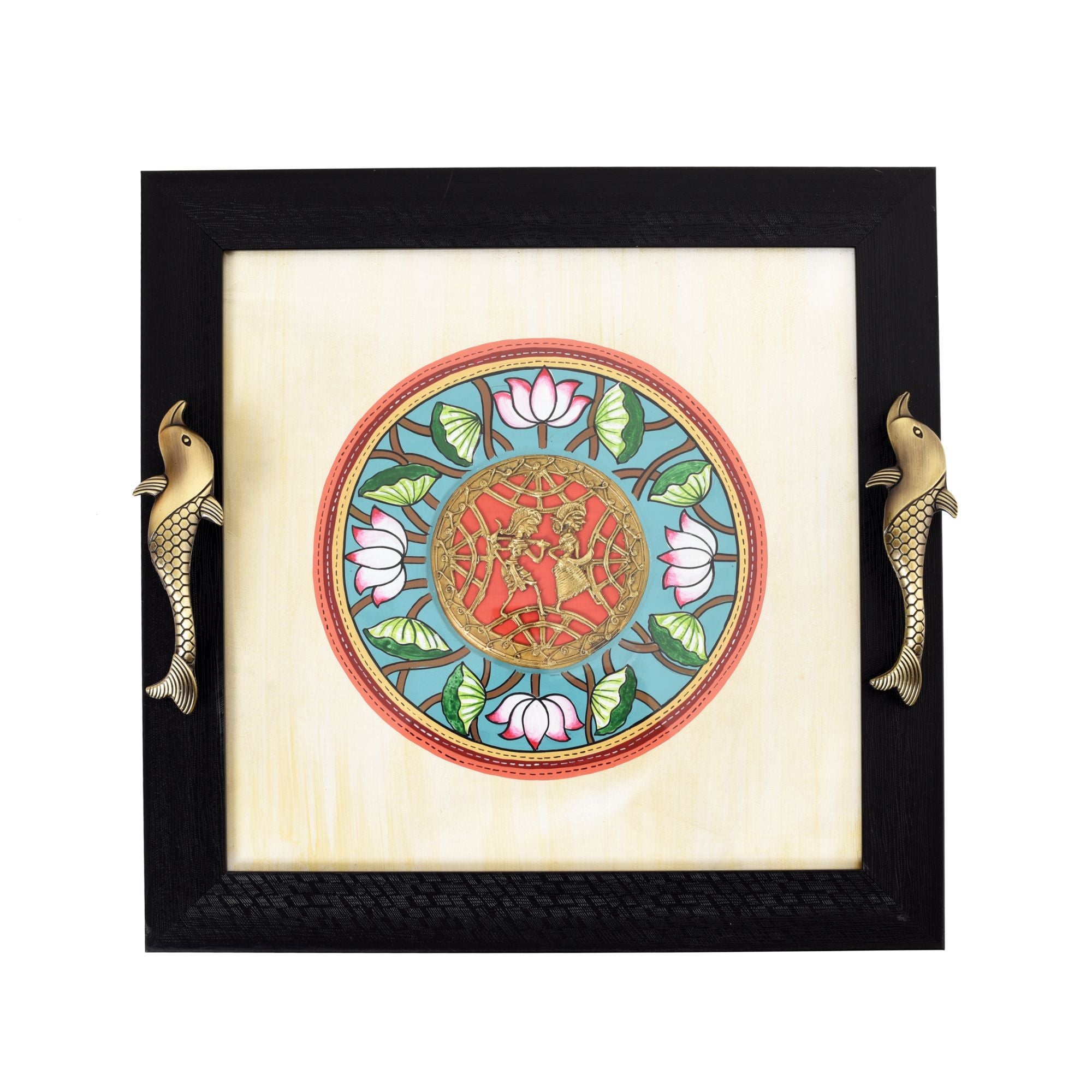 Fusion Serenity Madhubani-Dhokra Tray