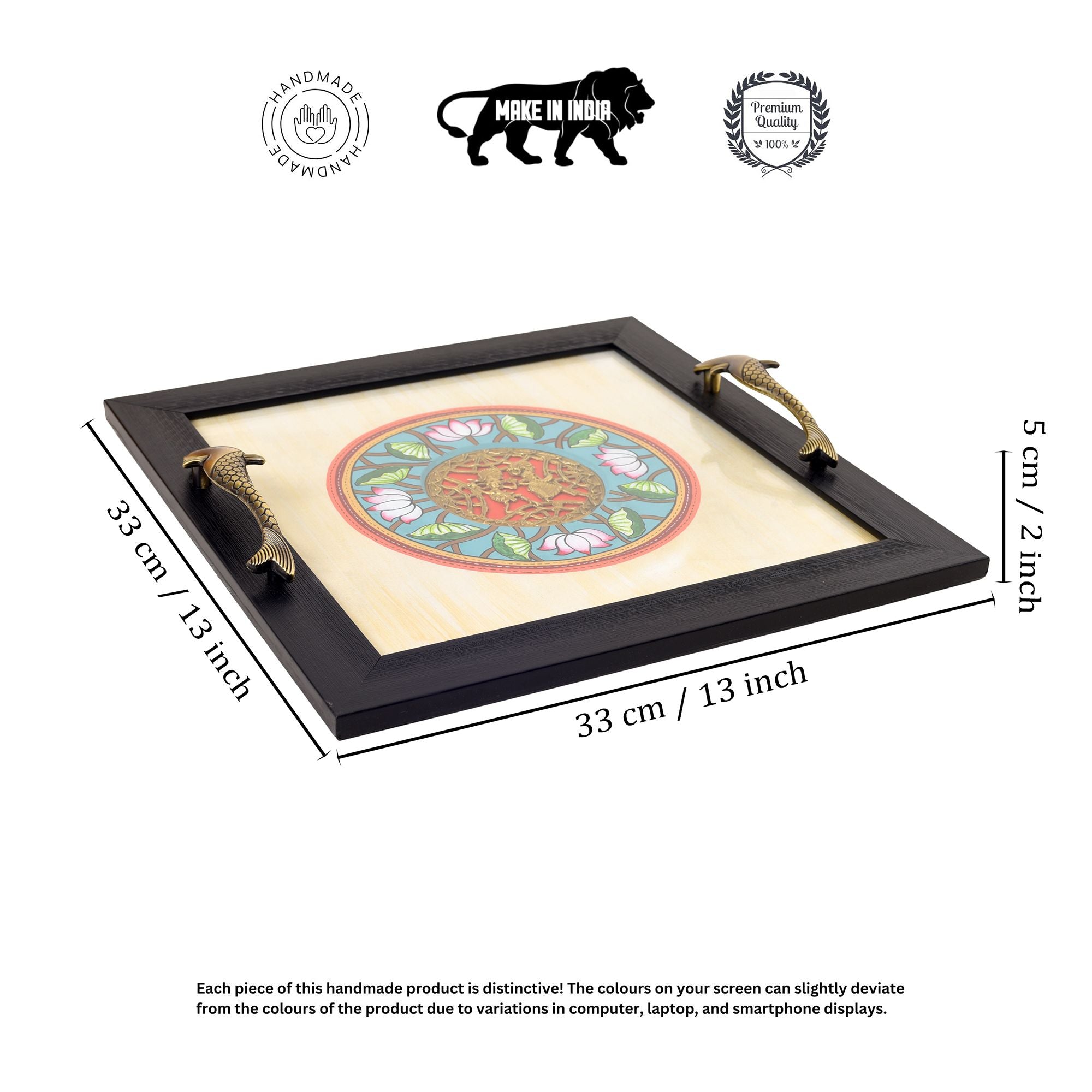 Fusion Serenity Madhubani-Dhokra Tray