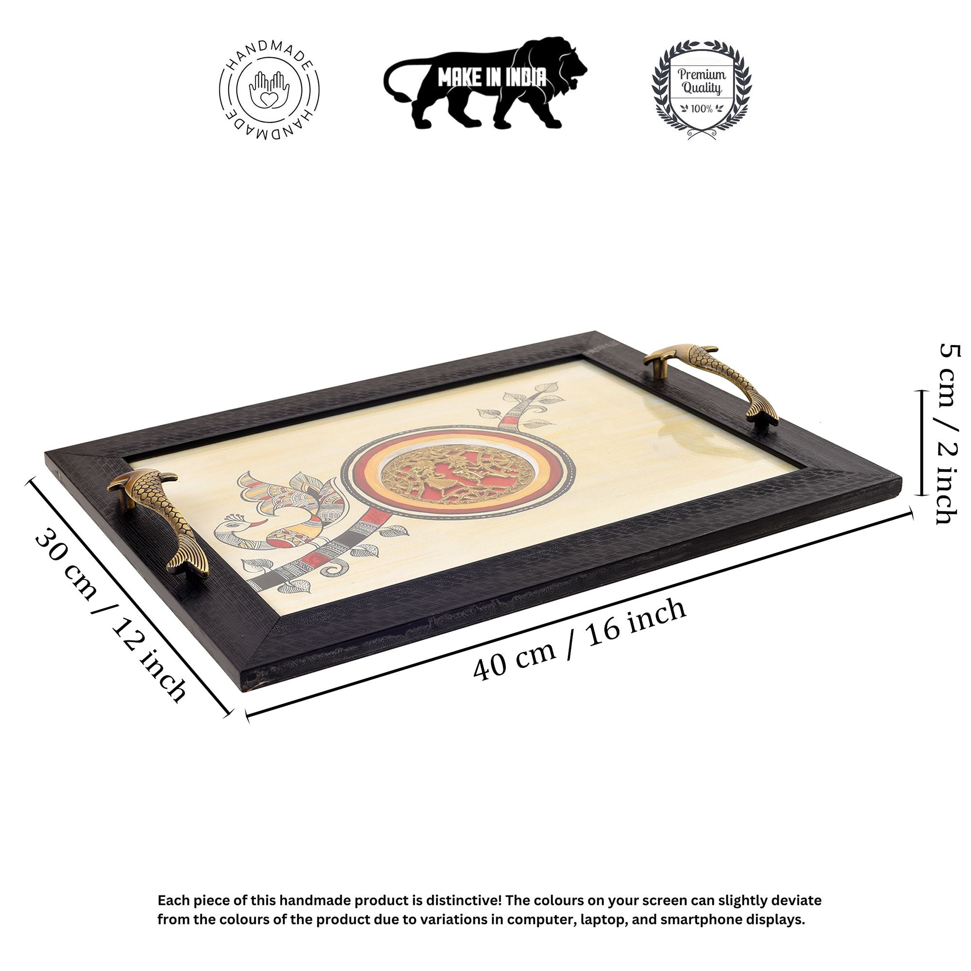 Timeless Elegance Fusion Art Tray