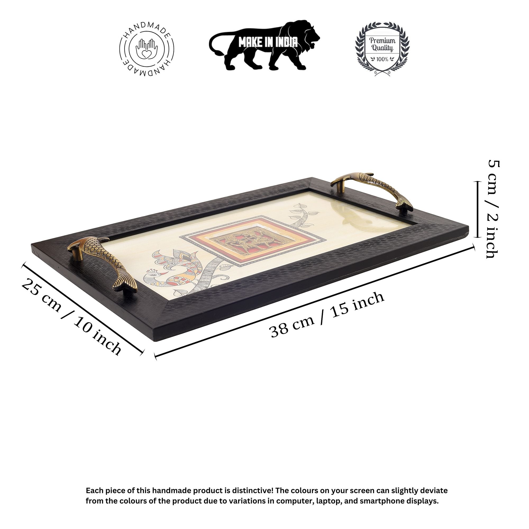 Cultural Fusion Hand-Painted Tray