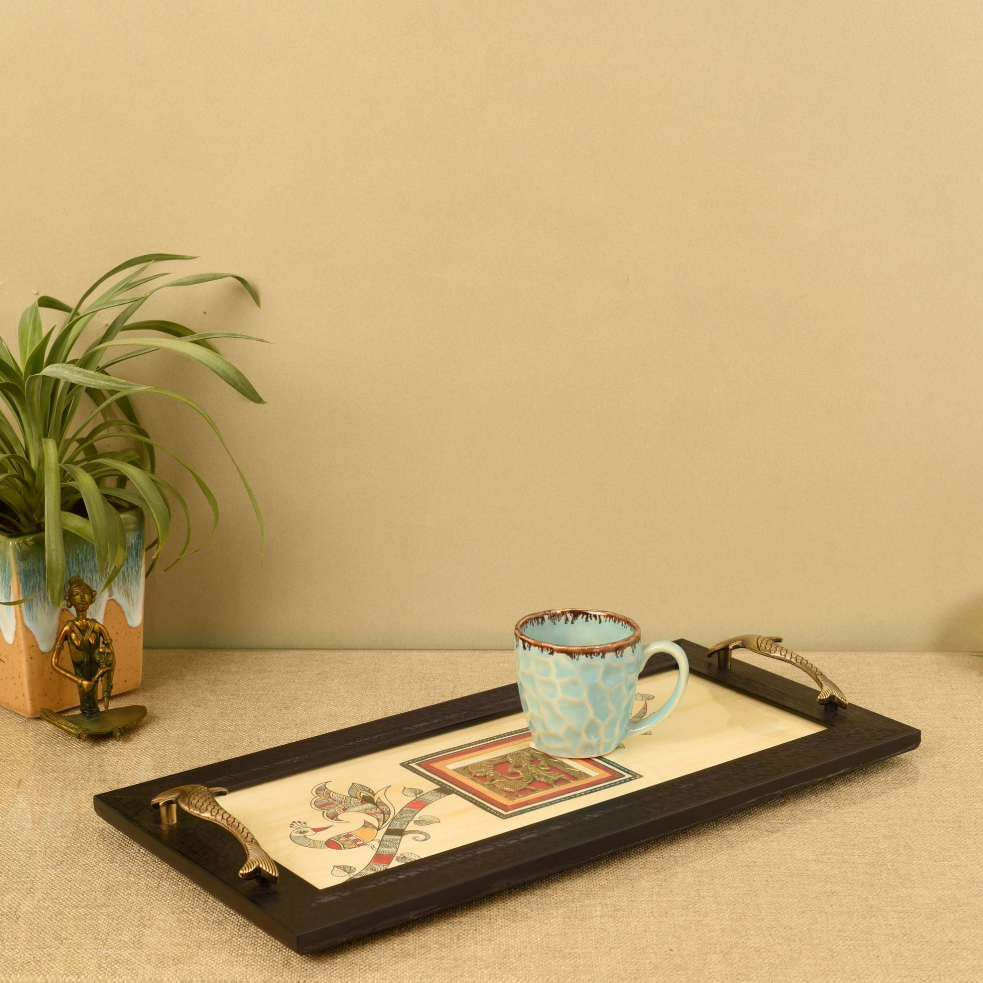 Heritage Blend Madhubani-Dhokra Tray