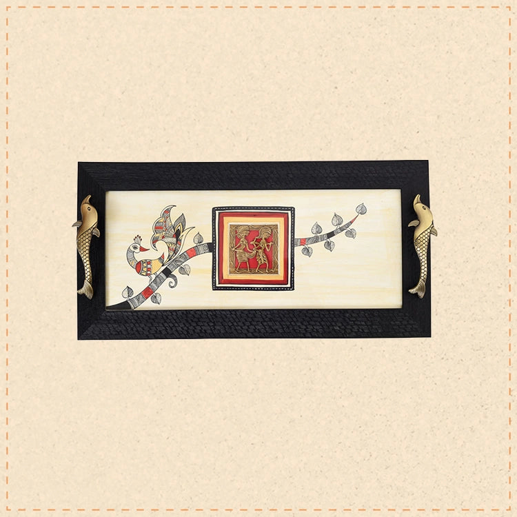 Heritage Blend Madhubani-Dhokra Tray