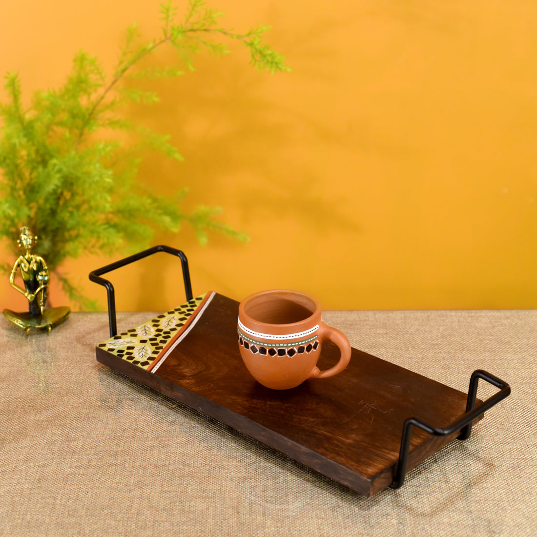 Leaf of Nature' Serving Platter in Rosewood