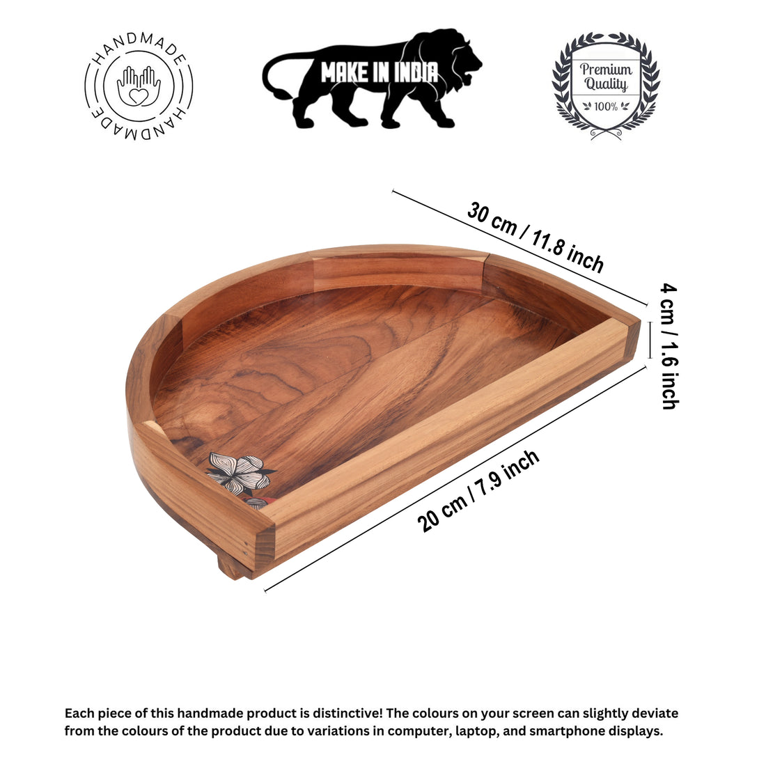 Artisanal Rosewood Serving Platter