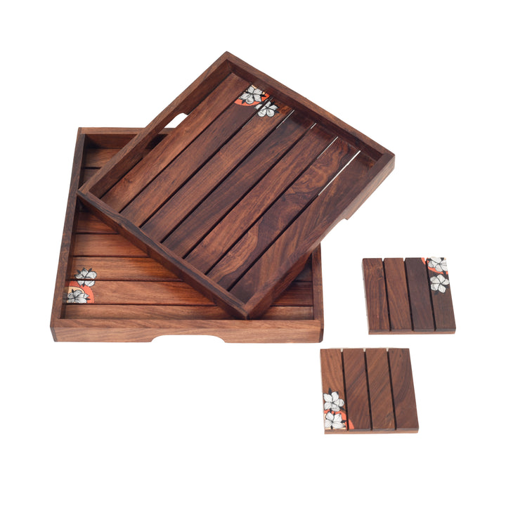 Rustic Rosewood Serving Tray