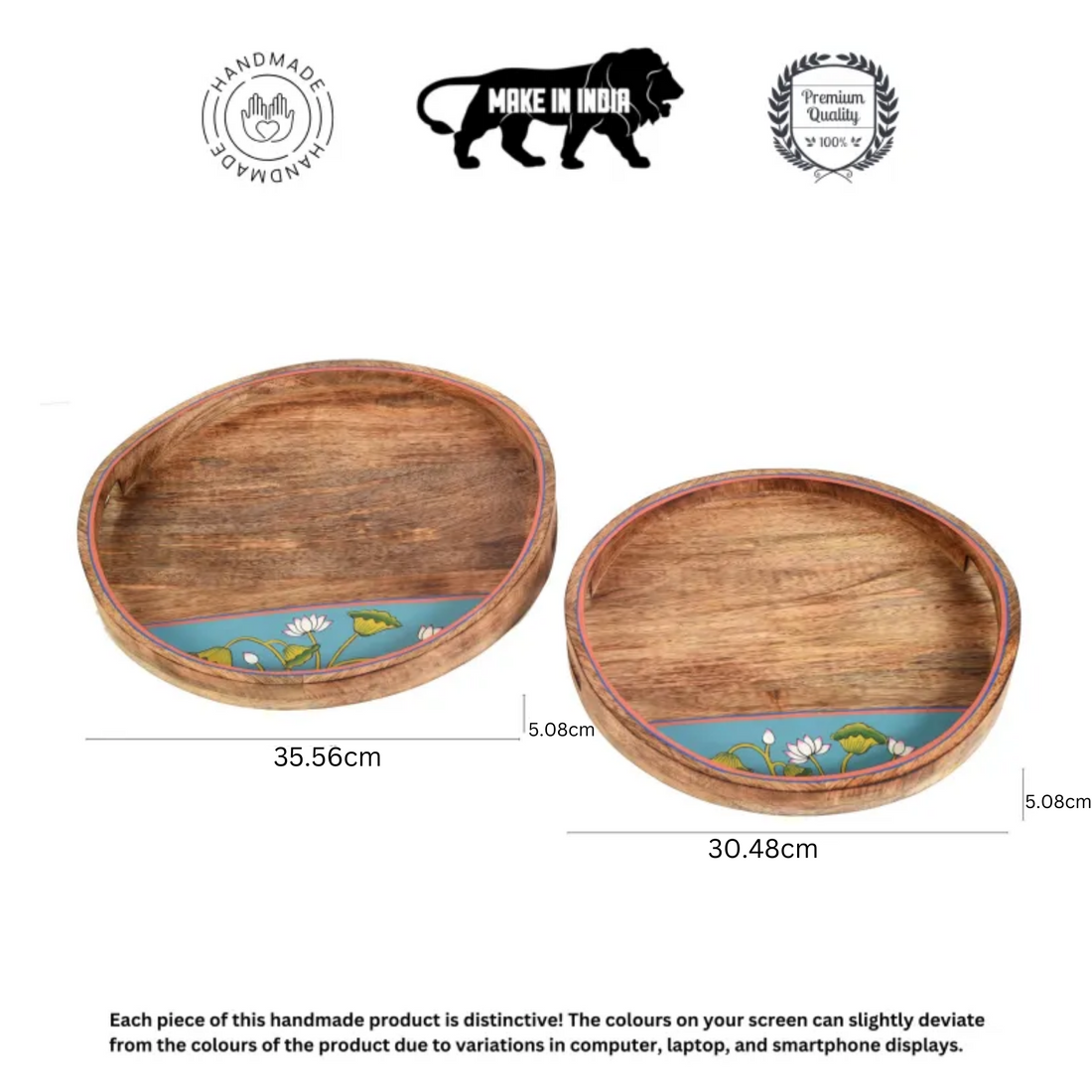 Pichhwai Leela Round Serving Tray S02