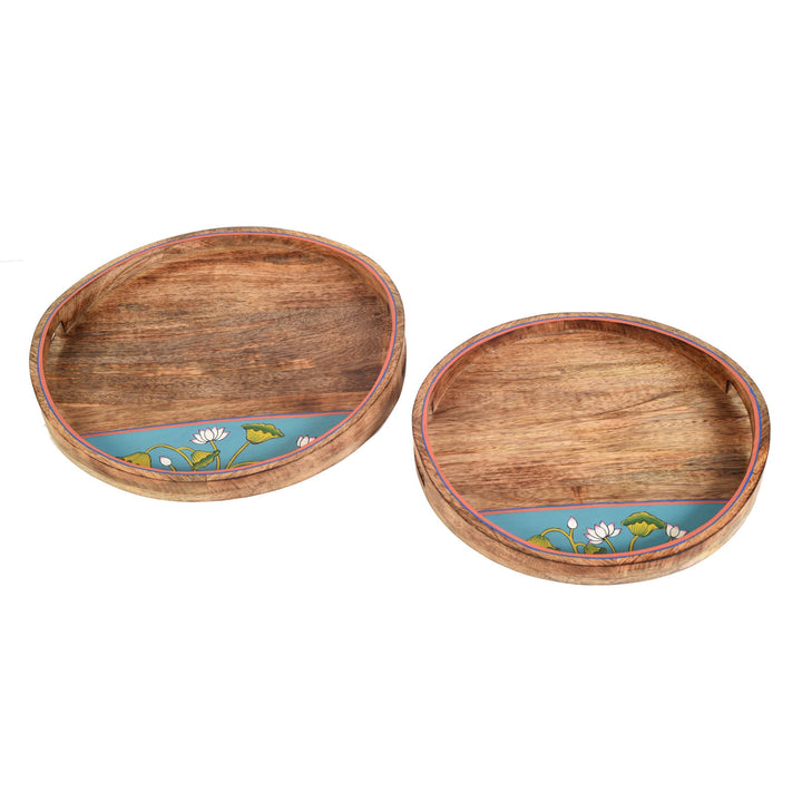 Pichhwai Leela Round Serving Tray S02