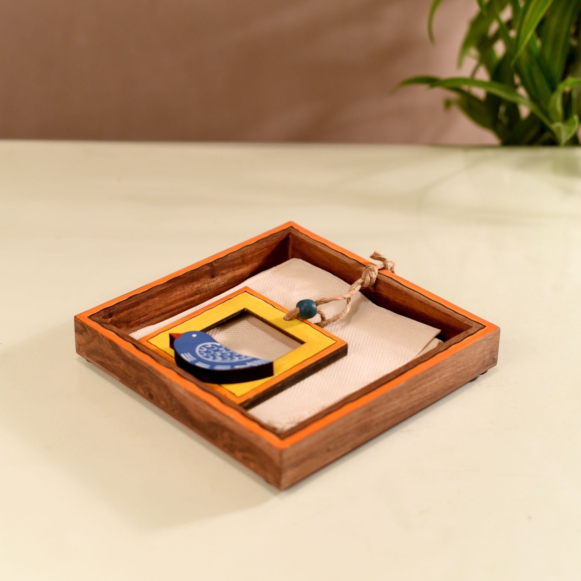 Neelam Blue Bird Napkin Holder