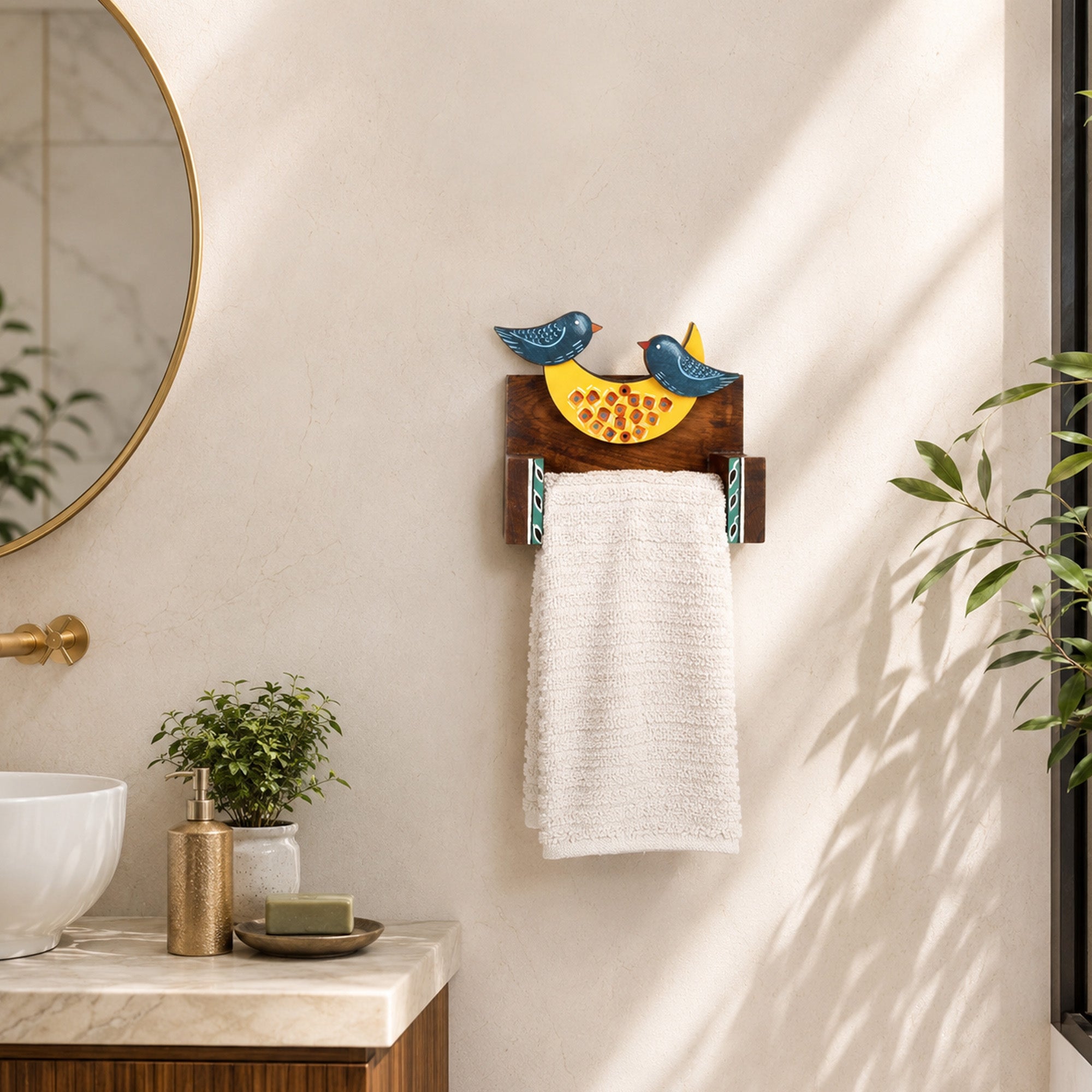Love Birds Toilet Roll Holder (6x4x6)