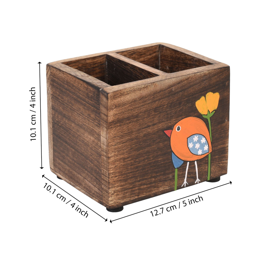 Gauraiya Bird & Bloom Cutlery Caddy