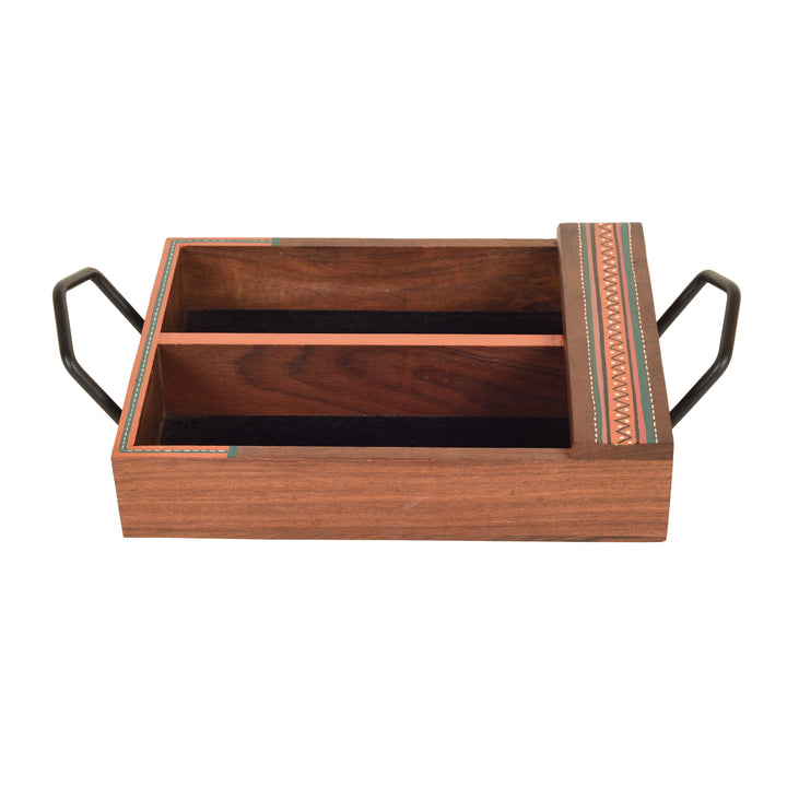 Handcrafted Cutlery Holder Box (12x7x2.5)