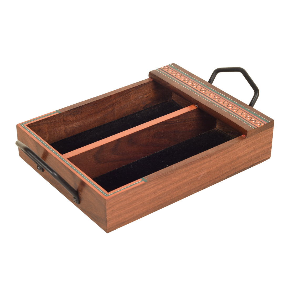 Handcrafted Cutlery Holder Box (12x7x2.5)