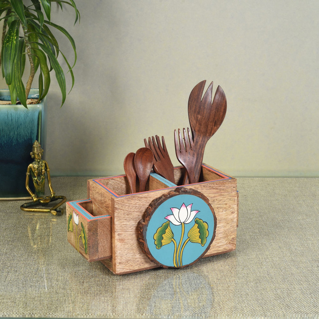 Pichhwai Iteeha Cutlery Holder Box