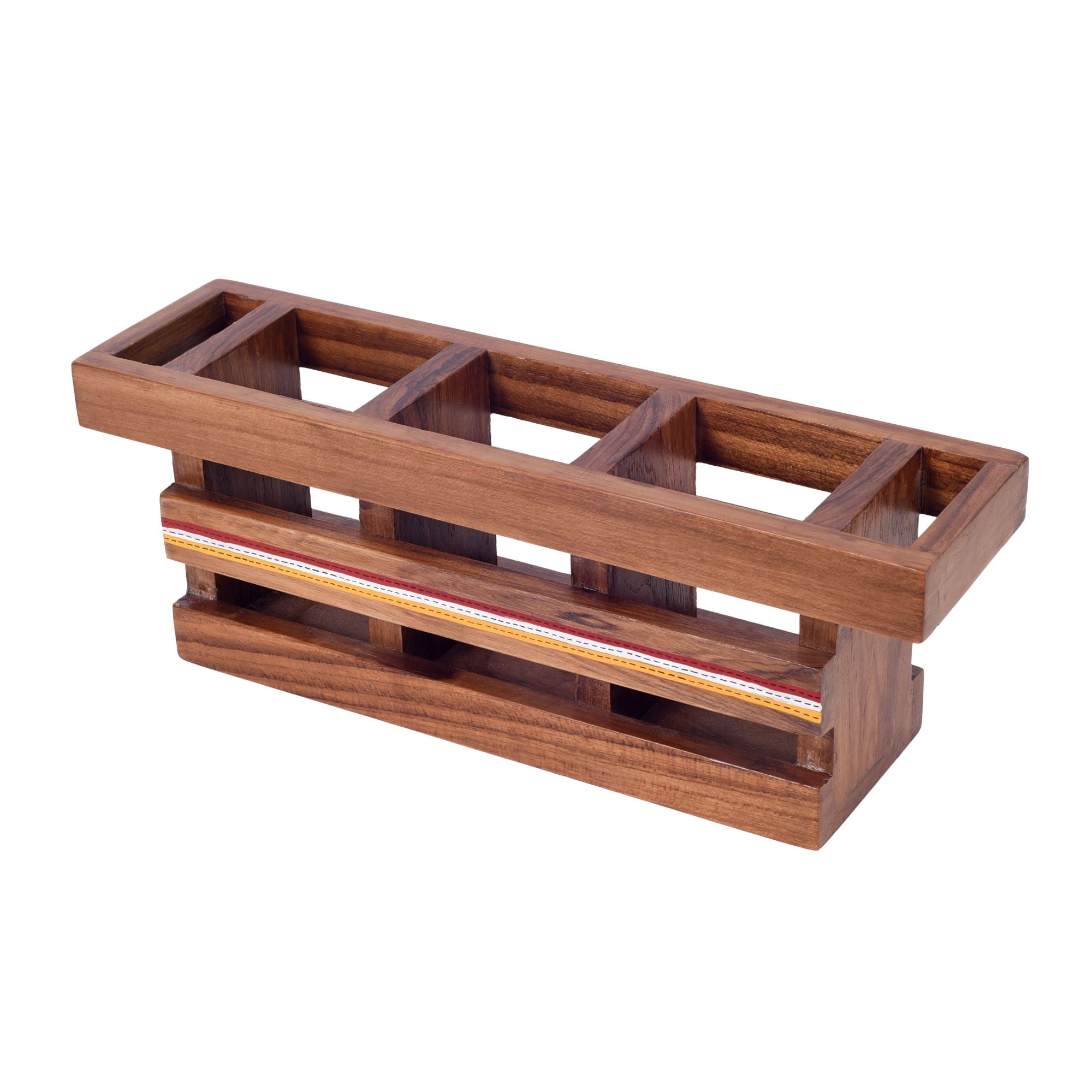 Handcrafted Flora Cutlery Storage Box  (12.5x3.5x4.5)