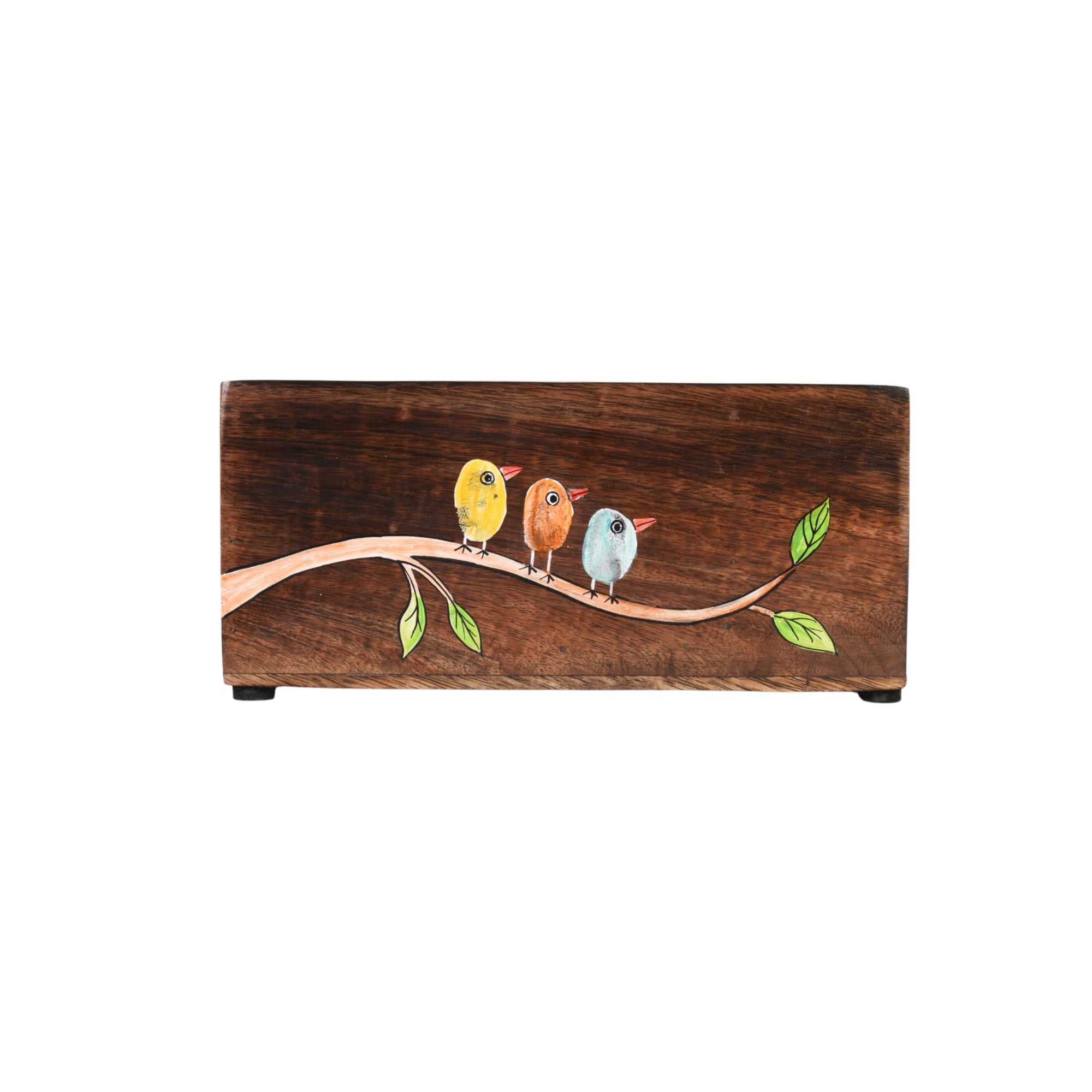 Teen Chidiya Birds-on-Branch Cutlery Caddy