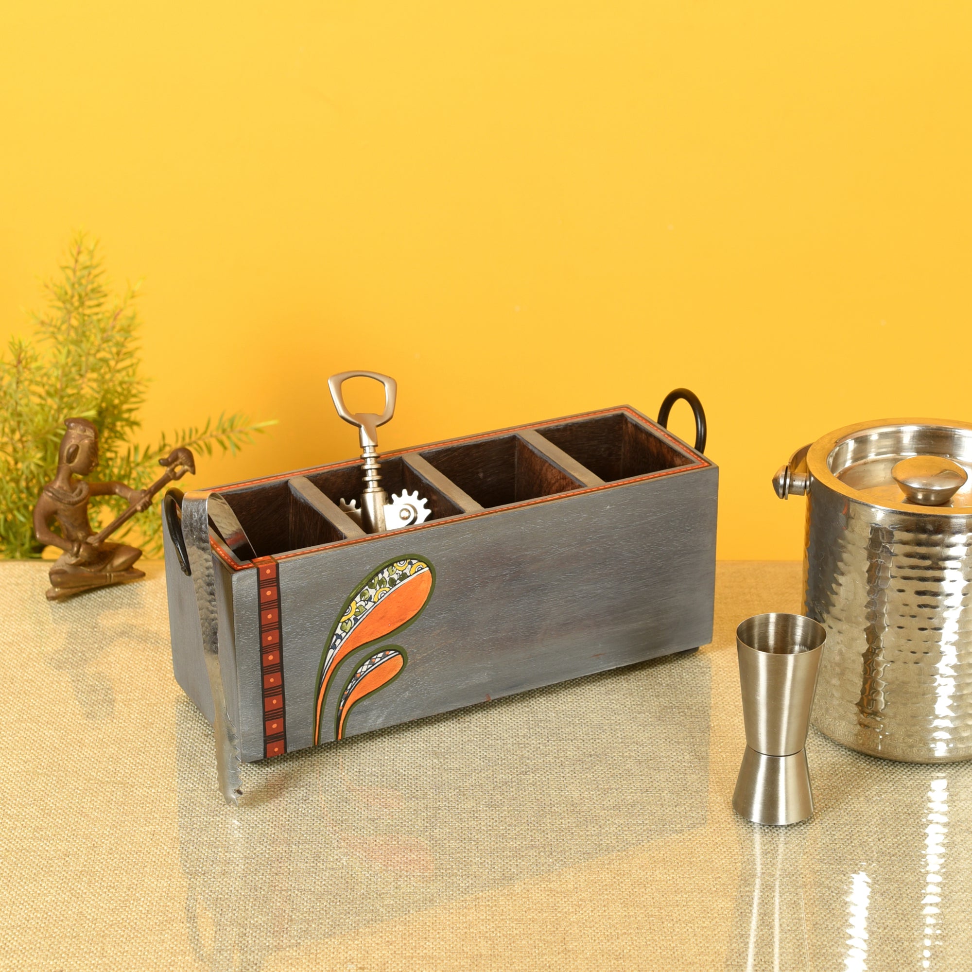 Handcrafted Cloud Cutlery Organizer (S)