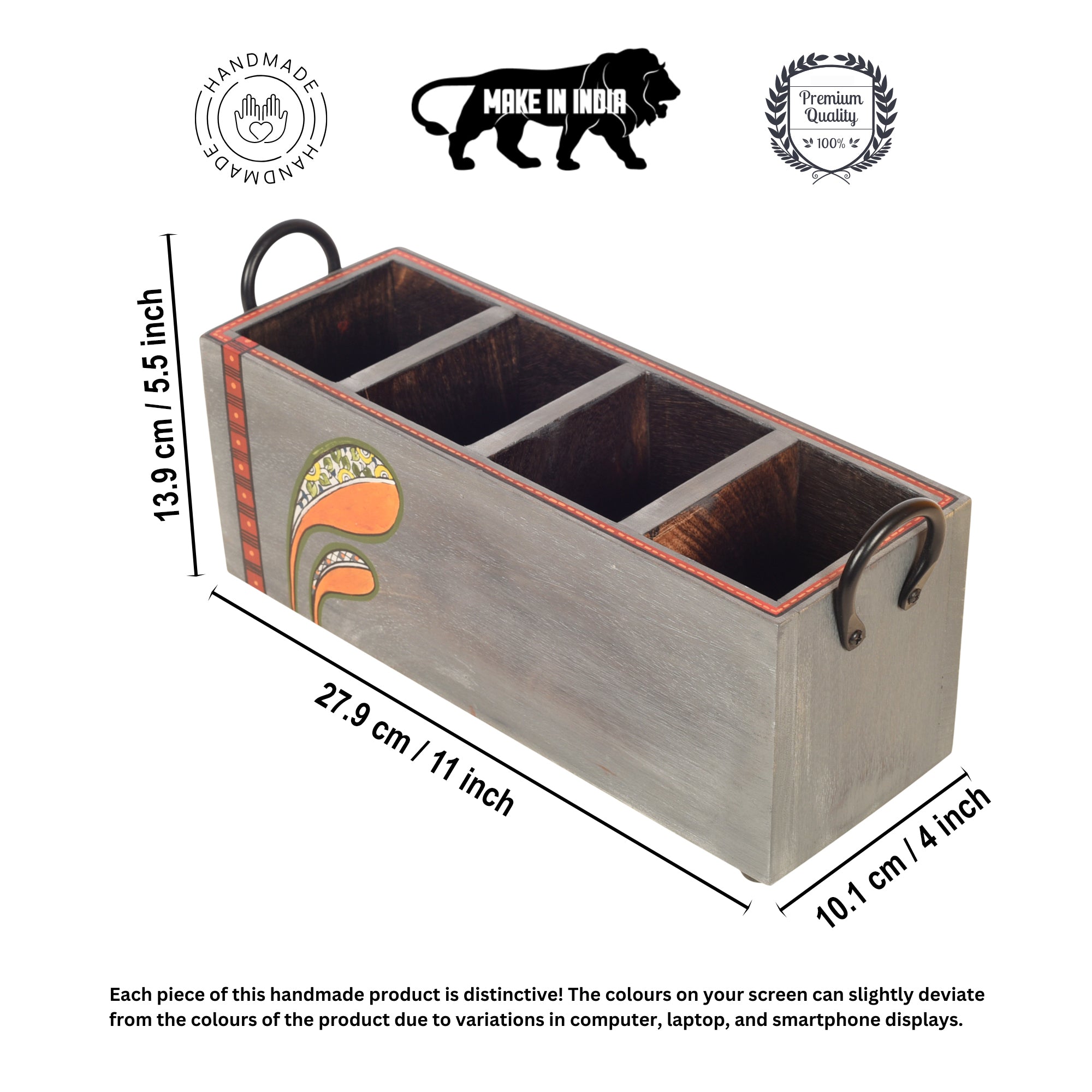 Handcrafted Cloud Cutlery Organizer (S)