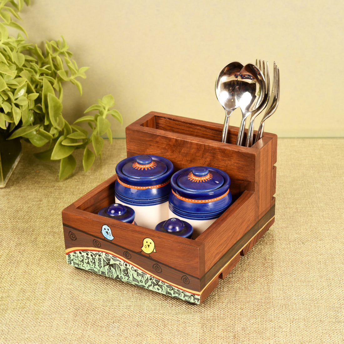 Spice & Cutlery Storage Caddy