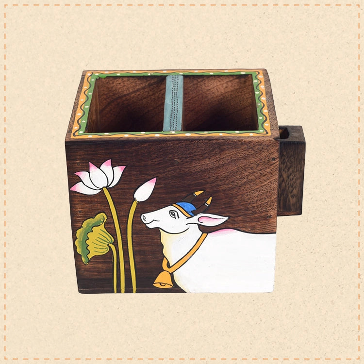 Pichhwai Leela Cutlery Holder