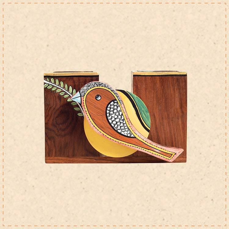 Pihu Cutlery Holder with beautiful Sparrow Motif
