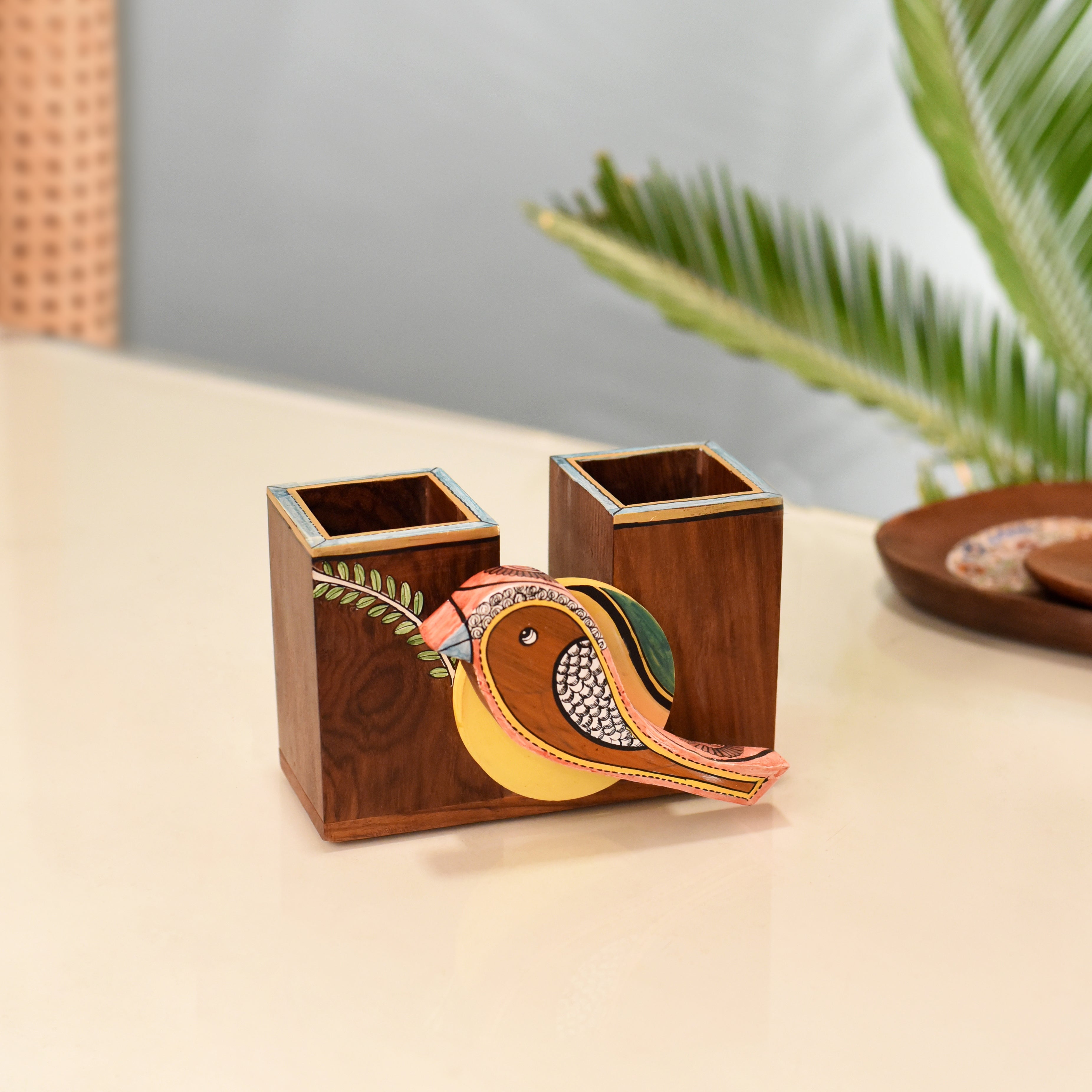 Pihu Cutlery Holder with beautiful Sparrow Motif