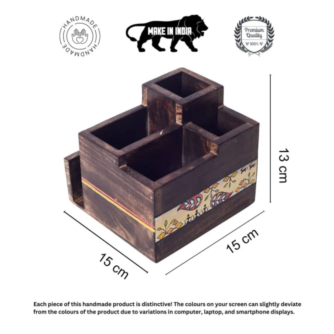 Flowers Of Life Cutlery Holder Box (6x6x5)