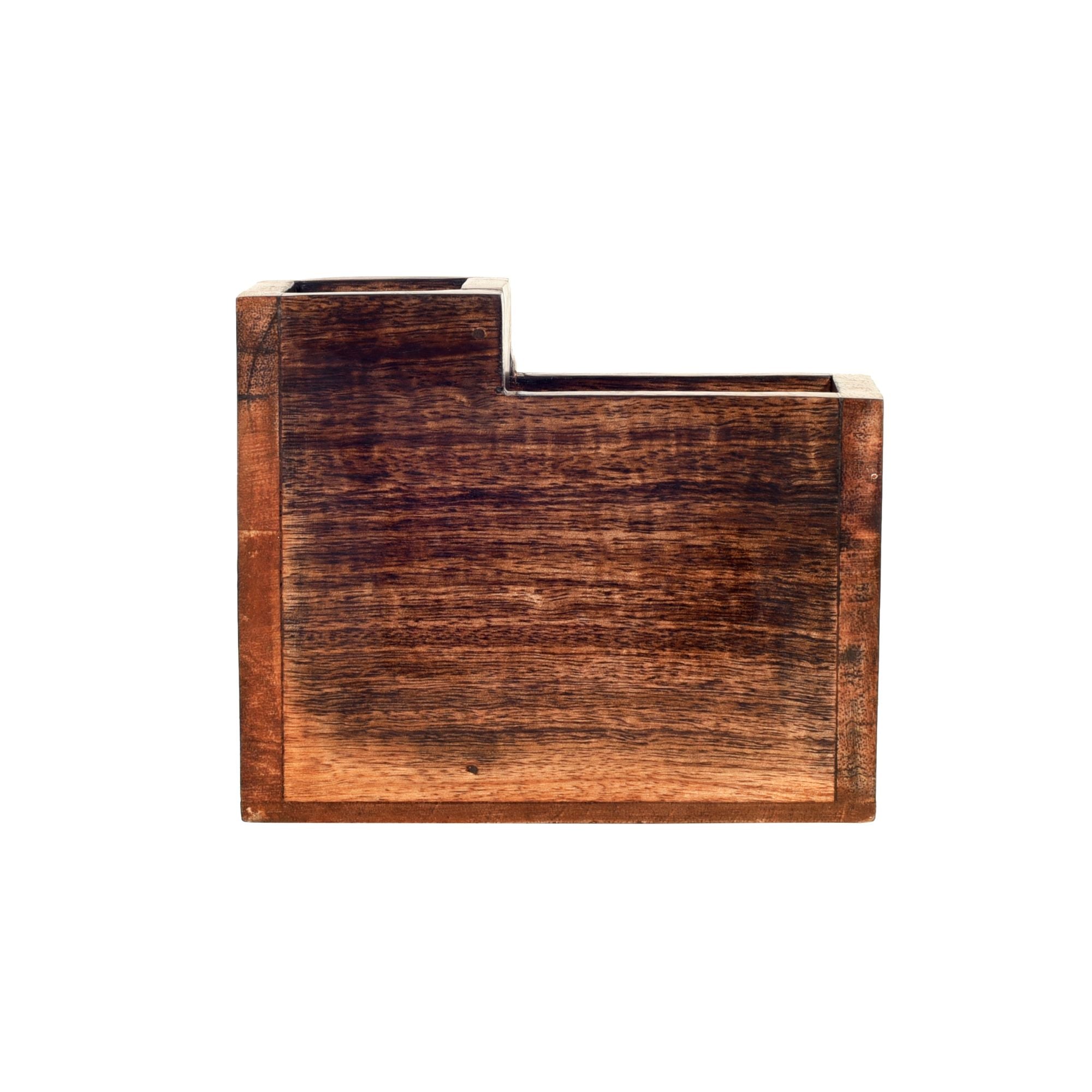 Robin Handcrafted Wooden Cutlery Holder, Elegant Organizer for Kitchen and Dining Table