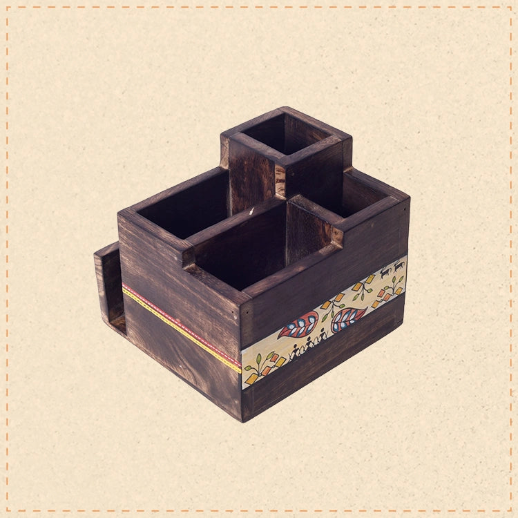 Flowers Of Life Cutlery Holder Box (6x6x5)