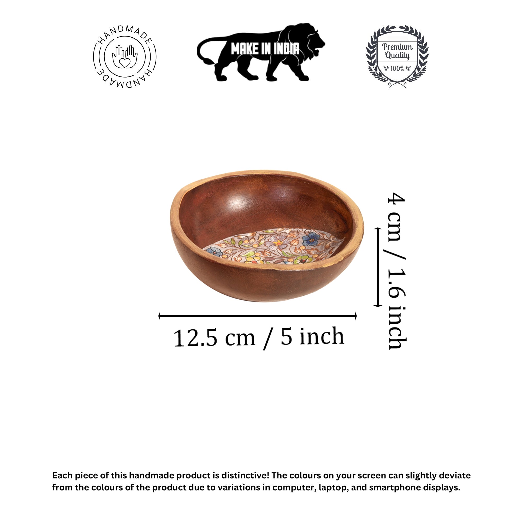 MANSA BOWLS with designer Paisley Motifs-Wooden-SET OF TWO